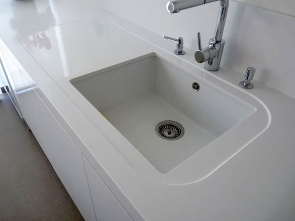 Encimera baño blanca